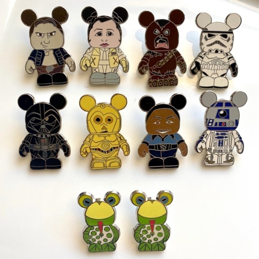 2010 Star Wars Disney Pins - Luke Leia +++